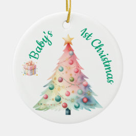 Adorno De Cerámica Baby's 1st Ornament