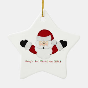 Adorno De Cerámica Babys, primer Navidad 2011