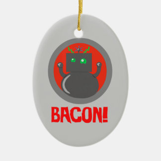 Adorno De Cerámica Bacon Robot