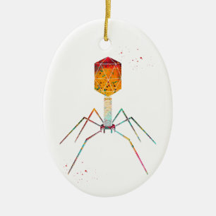 Adorno De Cerámica Bacteriófago