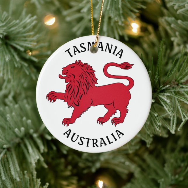 Adorno De Cerámica Badge de Tasmania (Australia) (Árbol)