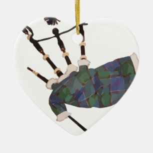 Adorno De Cerámica bagpipes de sebo