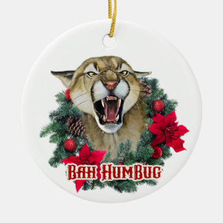 Adorno De Cerámica Bah Humbug Cougar