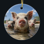 Adorno De Cerámica Bahamas Cerdos Nadando - Exuma Pig Beach Adventure<br><div class="desc">Descubra el paraíso tropical de las Bahamas con nuestra bandera de los "Cerdos Nadadores". Con los famosos cerdos Exuma, esta camisa es perfecta para todo aquel que sueñe con visitar la icónica playa de Cerdo. Ya sea que haya nadado con los cerdos o que quiera experimentar la aventura, este arte...</div>