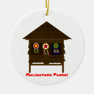Adorno De Cerámica Bahay Kubo ornamnent