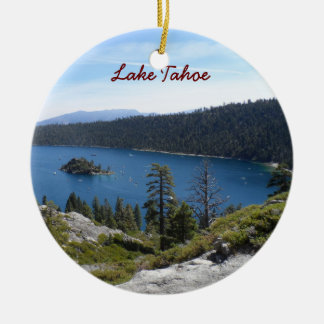 Adorno De Cerámica Bahía de la esmeralda de Tahoe- del lago