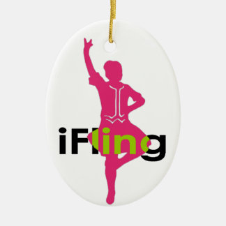 Adorno De Cerámica Bailarín de Highland