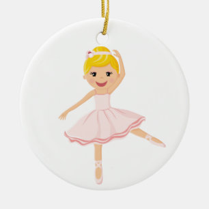 Adorno De Cerámica Bailarín de la bailarina rubio