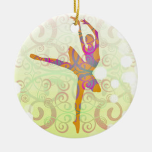 Adorno De Cerámica Bailarina elegante del baile