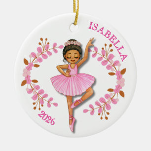 Adorno De Cerámica Bailarina Morena