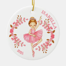 Bailarina pelirroja en rosa 