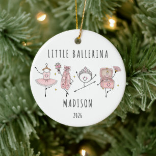 Adorno De Cerámica Bailarina Personalizada Niña