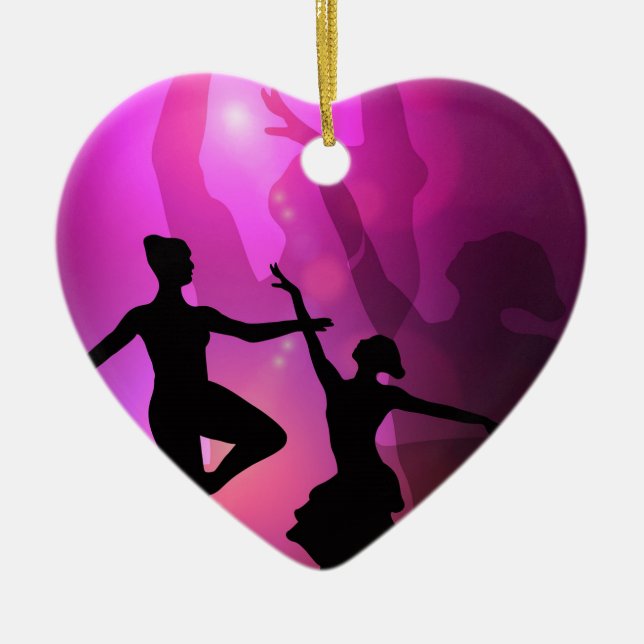 Adorno De Cerámica Bailarinas de ballet (Frente)