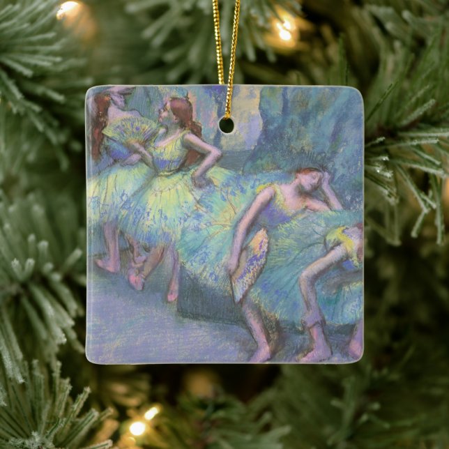 Adorno De Cerámica Bailarinas de ballet en las alas por Edgar Degas (Árbol)