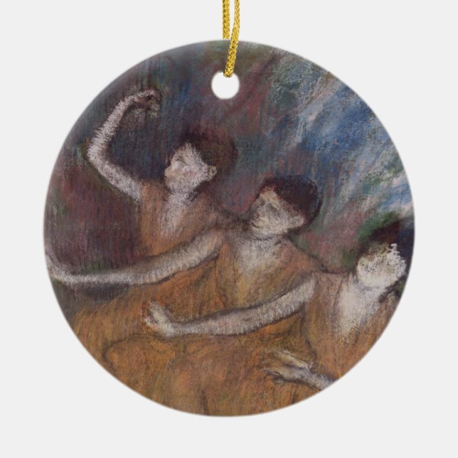 Adorno De Cerámica Bailarinas de Edgar Degas el | Trois (Frente)