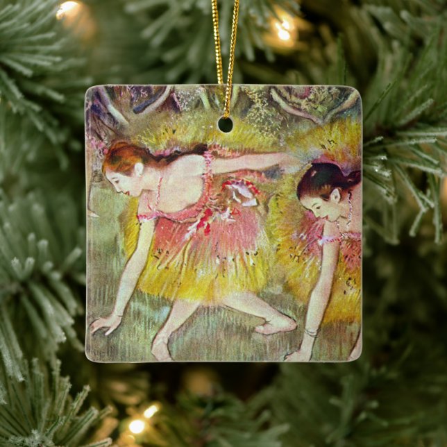 Adorno De Cerámica Bailarinas dobladas por Edgar Degas, Ballet Art (Árbol)