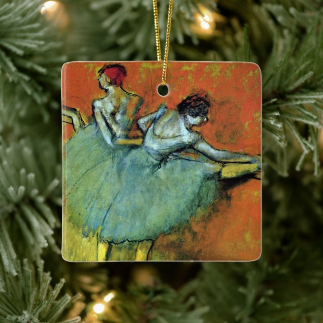 Adorno De Cerámica Bailarinas en el bar de Edgar Degas, ballet de épo (Árbol)