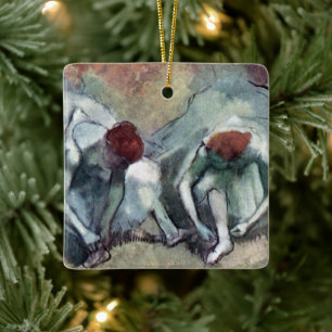 Adorno De Cerámica Bailarines con sus zapatos por Edgar Degas