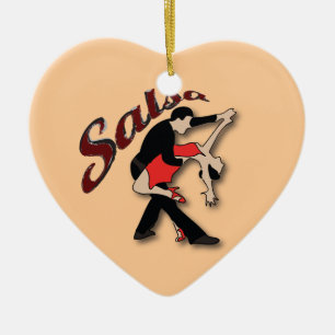 Adorno De Cerámica Bailarines de la salsa
