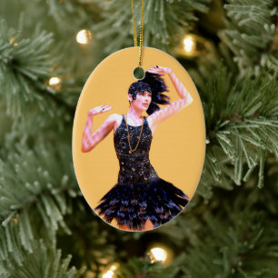 Adorno De Cerámica Baile de Flapper Vintage