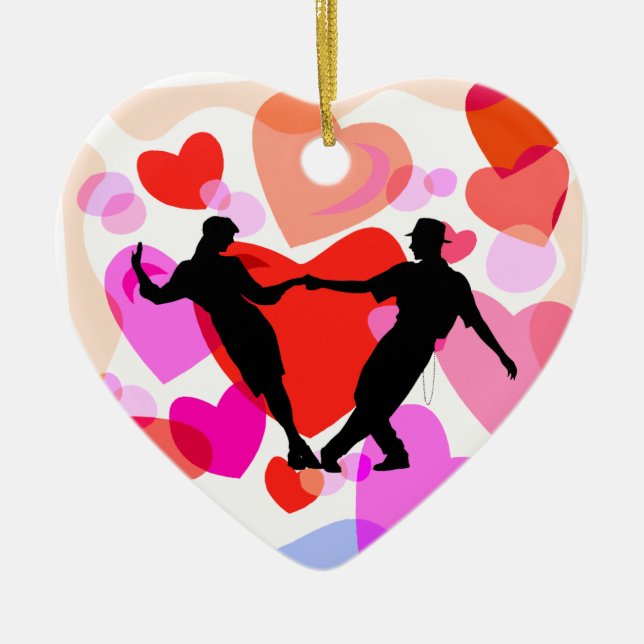 Adorno De Cerámica baile de salón de baile (Frente)