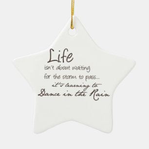 Adorno De Cerámica Baile en la lluvia