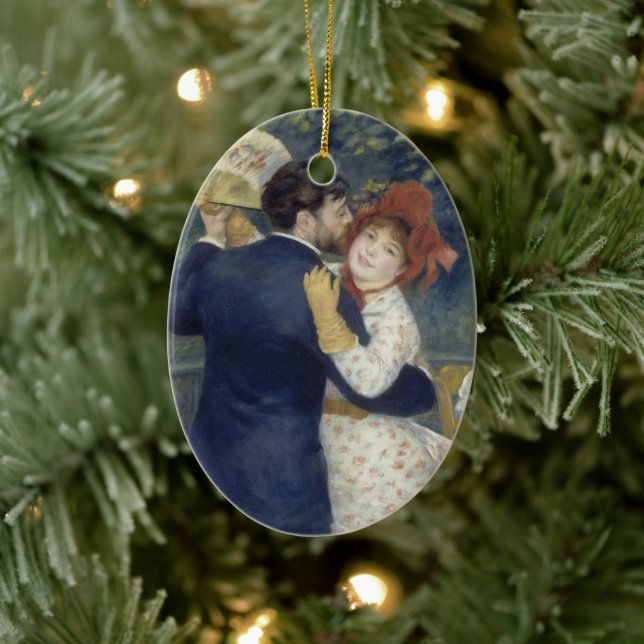 Adorno De Cerámica Baile rural de Pierre Renoir, Bella Artes de la ép (Árbol)