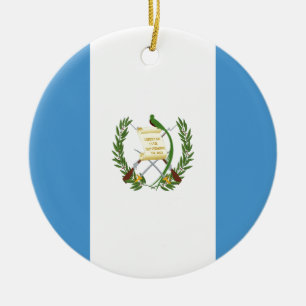 Adorno De Cerámica ¡Bajo costo! Bandera de Guatemala