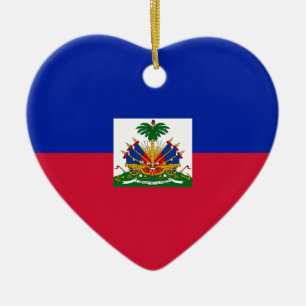 Adorno De Cerámica ¡Bajo costo! Bandera de Haití