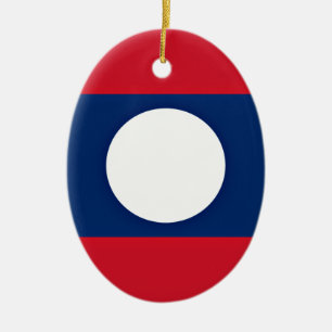 Adorno De Cerámica ¡Bajo costo! Bandera de Laos