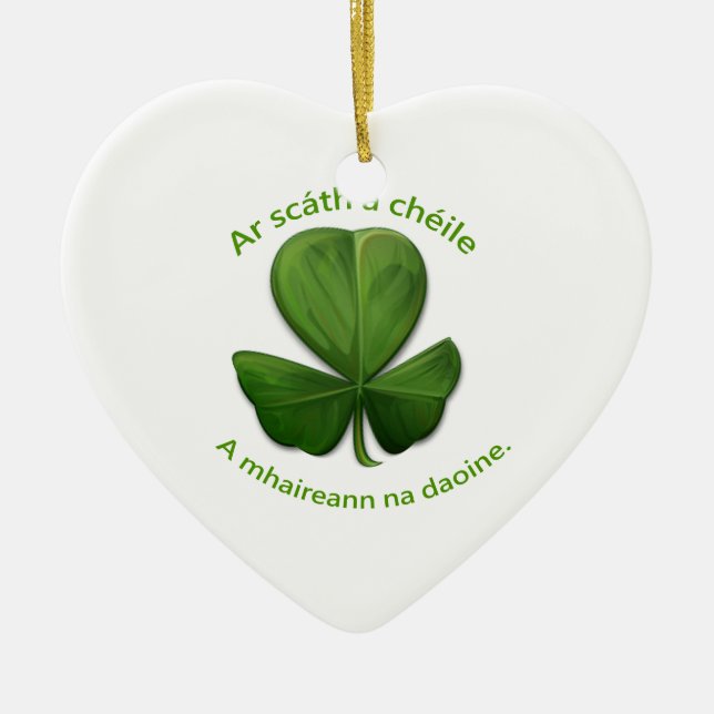 Adorno De Cerámica Bajo el refugio del otro, la gente sobrevive (Frente)