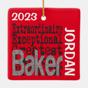 Adorno De Cerámica Baker Extraordinaire PERSONALIZADO
