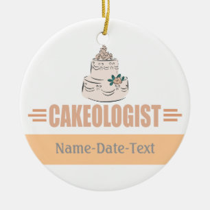 Adorno De Cerámica Baker humorístico
