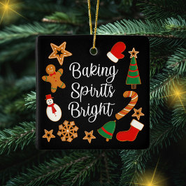 Adorno De Cerámica Baking Spirit Bright Gingerbread Navidades Cookie