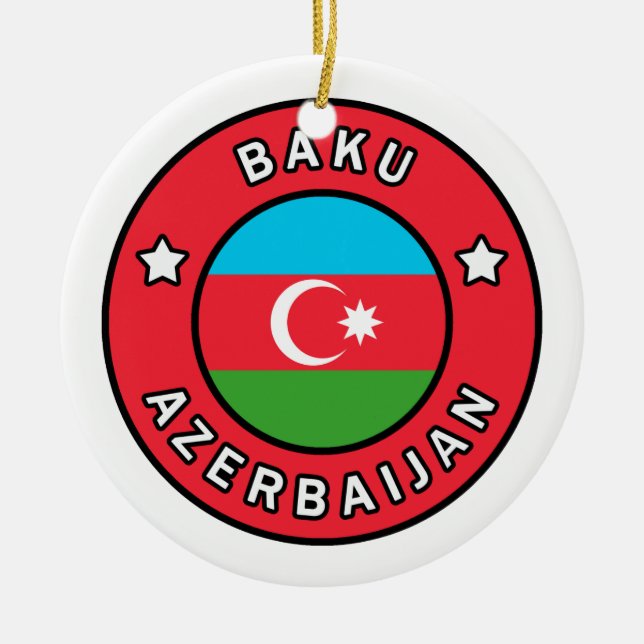 Adorno De Cerámica Bakú Azerbaiyán (Frente)