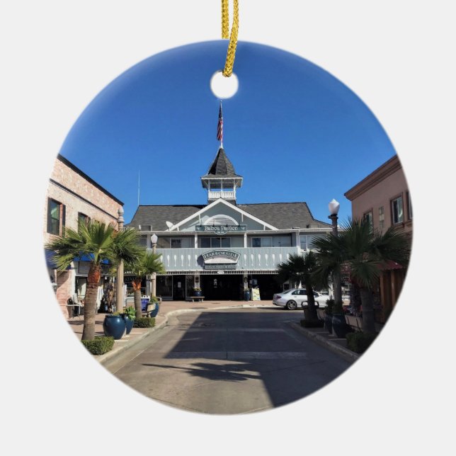 Adorno De Cerámica Balboa Pavillion, Newport Beach, California (Frente)