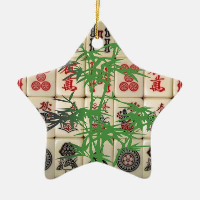 Adorno De Cerámica Baldosas de Mahjong (Frente)