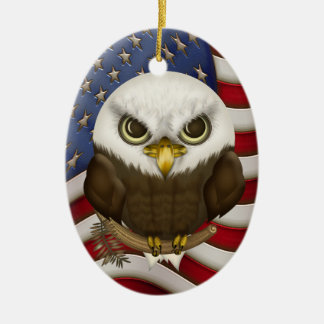 Adorno De Cerámica Baldwin Eagle calvo lindo personalizado