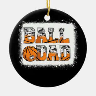 Adorno De Cerámica Ball Dad Basketball Dad Camo Game Day Funny