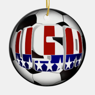 Adorno De Cerámica Ball de fútbol de Estados Unidos