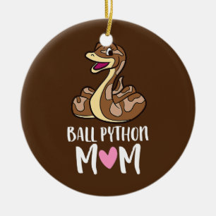 Adorno De Cerámica Ball Python Mom Snall Ball Python
