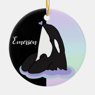 Adorno De Cerámica Ballena asesina orca personalizada