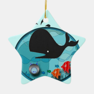 Adorno De Cerámica Ballena de un día de fiesta