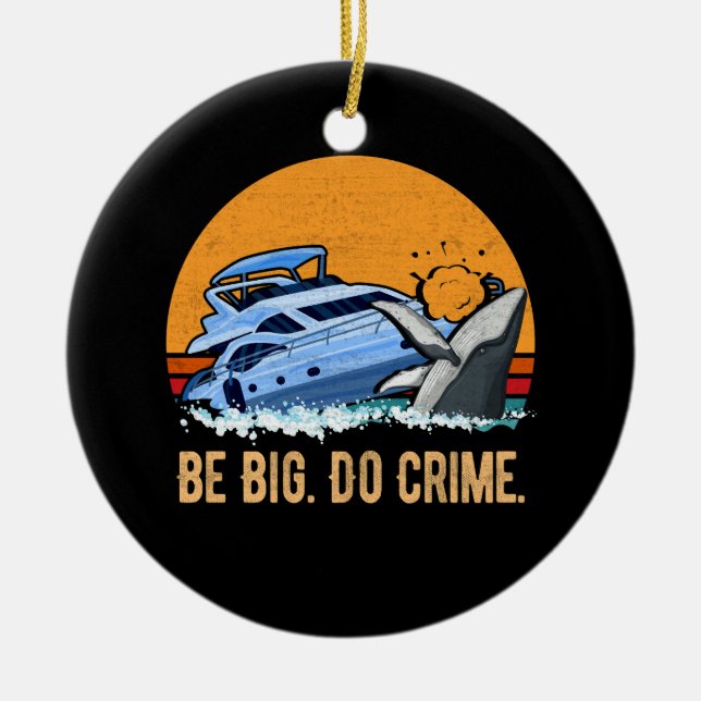 Adorno De Cerámica Ballenas asesinas atacan yates y son grandes delin (Frente)