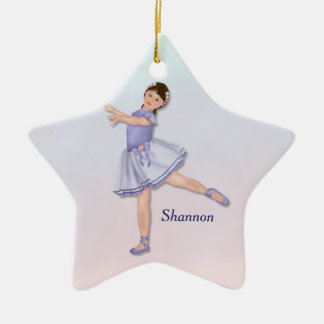 Adorno De Cerámica Ballerina Chica Pastel