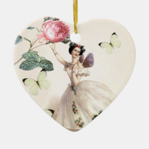 Adorno De Cerámica Ballerina Fairy