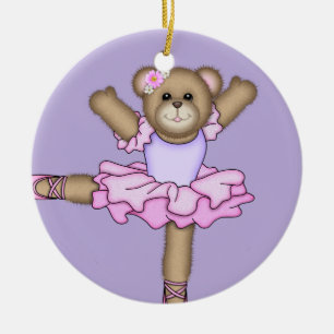 Adorno De Cerámica Ballerina Ornament