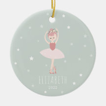 Ballerina Stars Little Girl Navidades