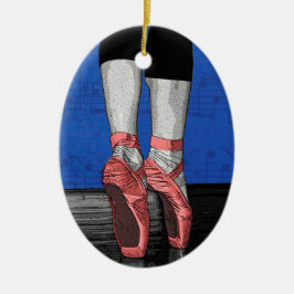Adorno De Cerámica Ballet bailarín zapatos