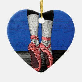 Adorno De Cerámica Ballet bailarín zapatos